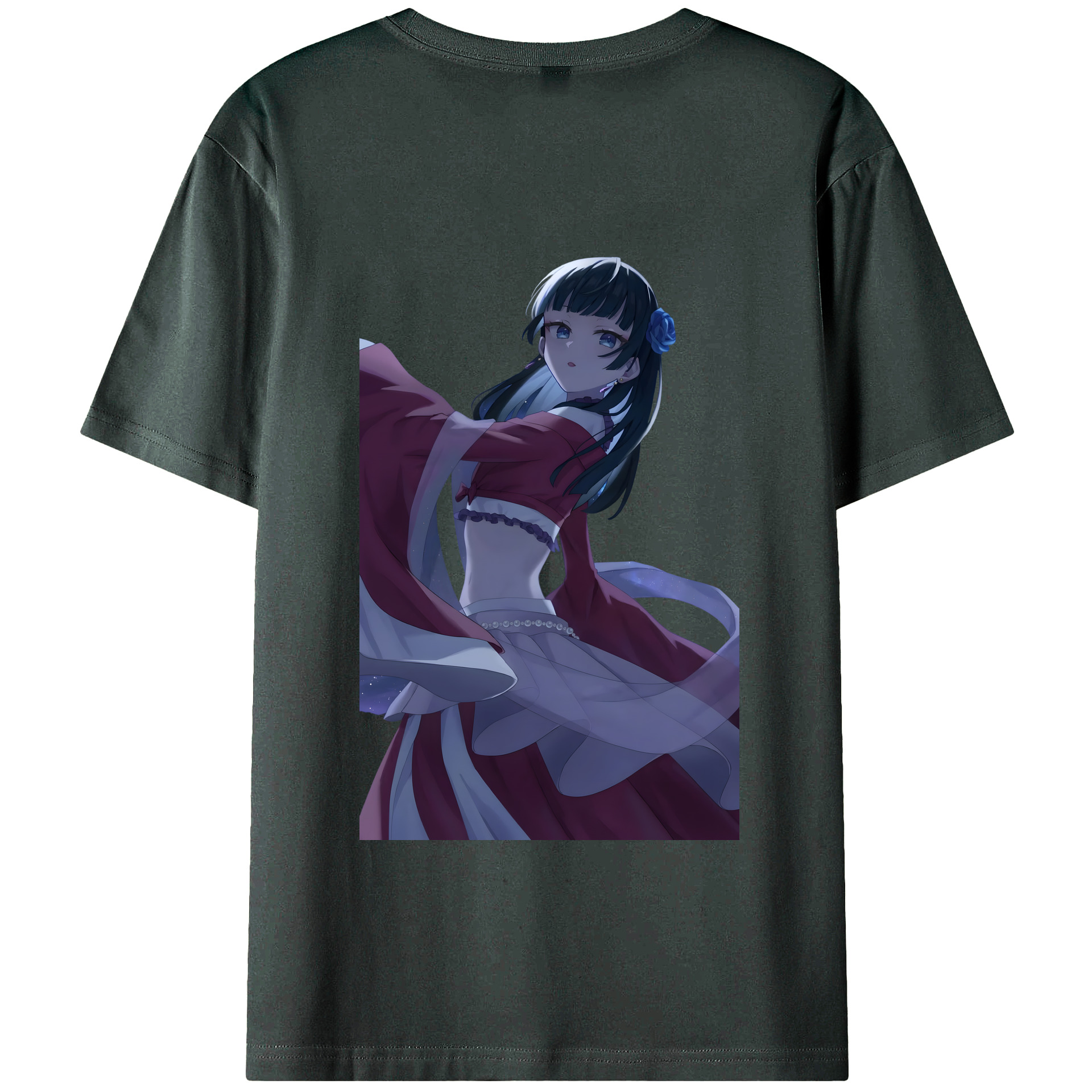 （画像用） 薬屋のひとりごと The Apothecary Diaries 綿100％ メンズ半袖Tシャツ（バックプリント） 通気性